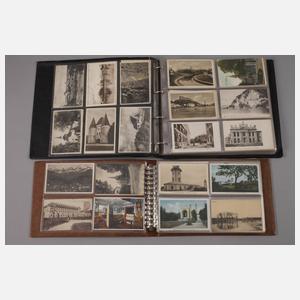 Zwei Ansichtskartenalben Europa