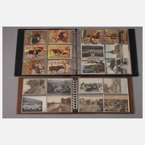 Zwei Ansichtskartenalben Europa