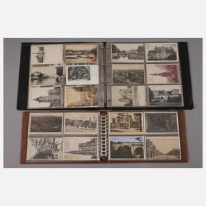 Zwei Ansichtskartenalben Europa