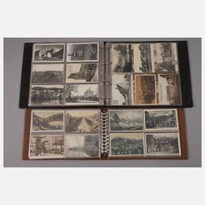 Zwei Ansichtskartenalben Europa