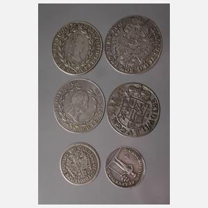 Konvolut Silbermünzen