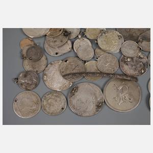 Konvolut Silbermünzen