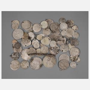 Konvolut Silbermünzen