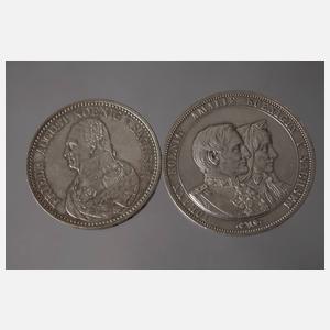 Drei Münzen Sachsen