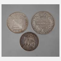 Drei Münzen Sachsen111