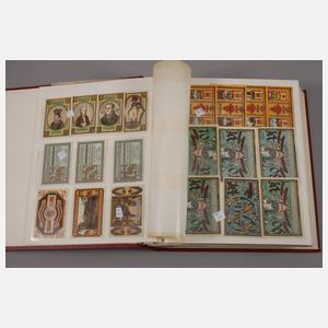 Zwei Alben Scheine, Notgeld und Rationsmarken