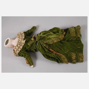 Große französische Porzellankopfpuppe