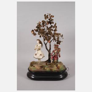 Großer französischer Puppenautomat mit Spieluhr