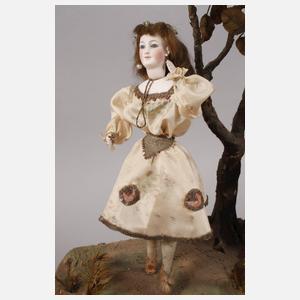 Großer französischer Puppenautomat mit Spieluhr