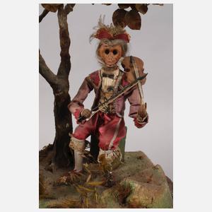 Großer französischer Puppenautomat mit Spieluhr