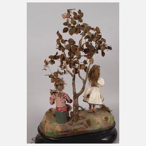 Großer französischer Puppenautomat mit Spieluhr