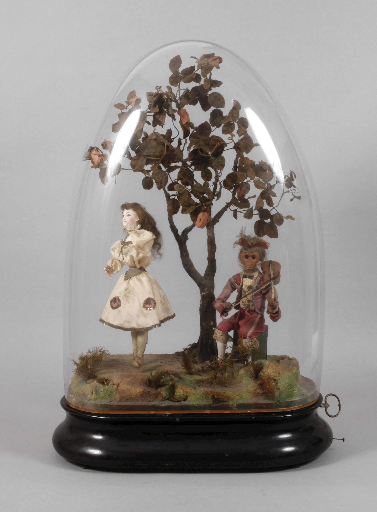 Großer französischer Puppenautomat mit Spieluhr