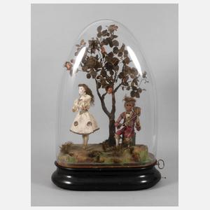 Großer französischer Puppenautomat mit Spieluhr