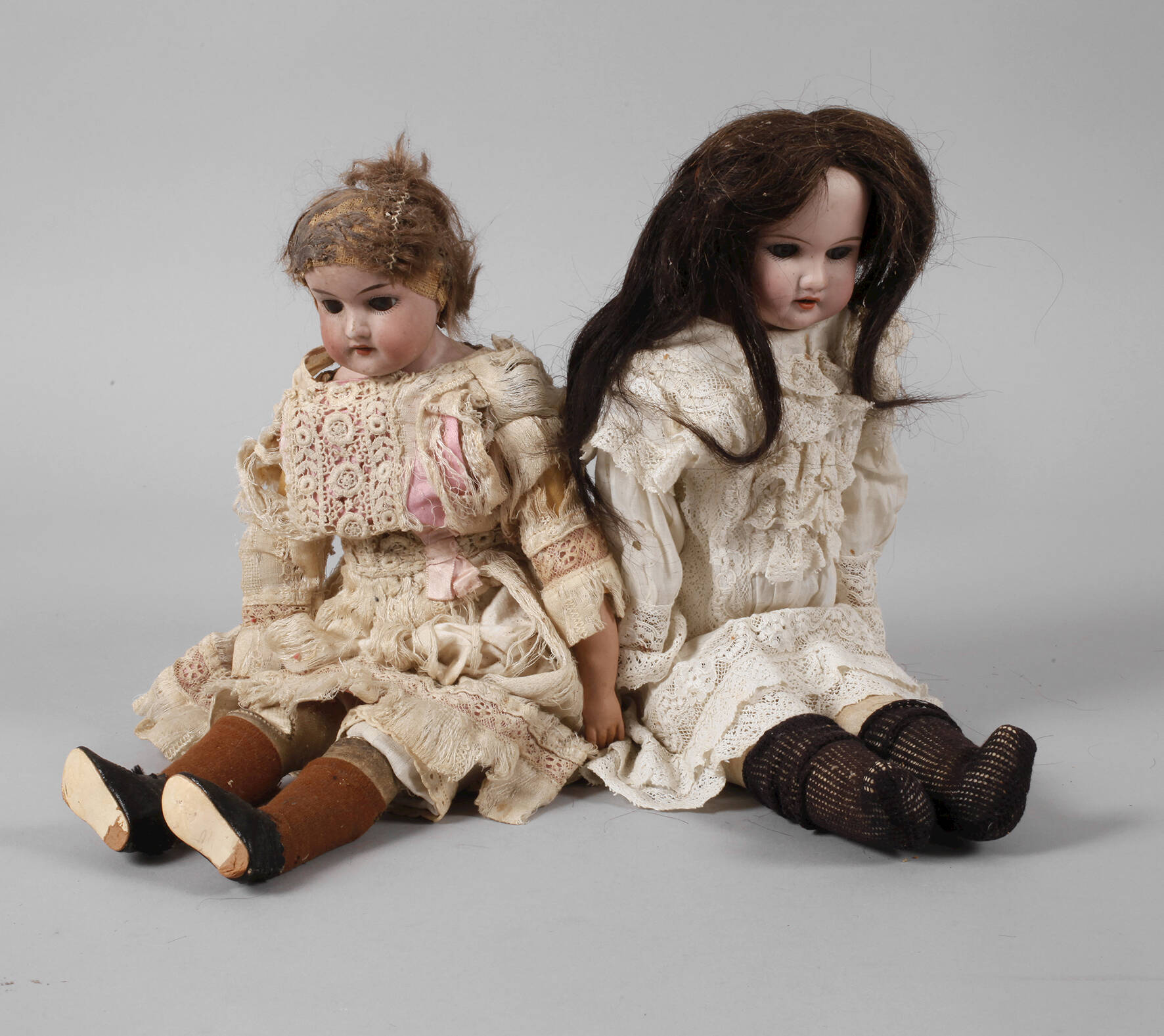 Armand Marseille zwei Porzellankopfpuppen