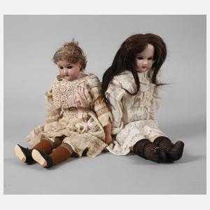 Armand Marseille zwei Porzellankopfpuppen