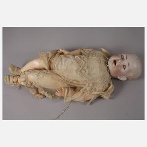 Hertel, Schwab & Co. große Porzellankopfpuppe