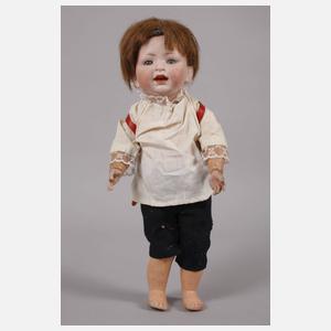 Hertel, Schwab & Co. Porzellankopfpuppe als Schuljunge