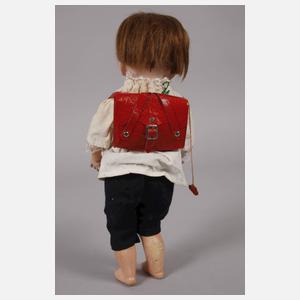 Hertel, Schwab & Co. Porzellankopfpuppe als Schuljunge