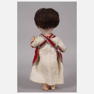 Porzellankopfpuppe als Googly