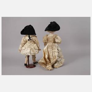 Simon & Halbig Paar Porzellankopfpuppen