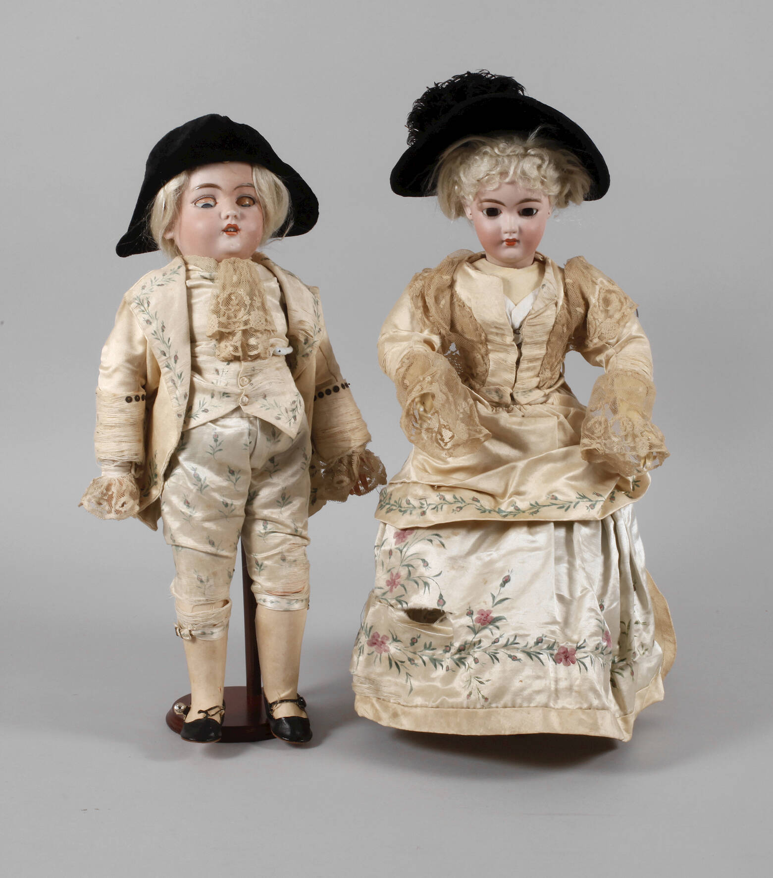 Simon & Halbig Paar Porzellankopfpuppen