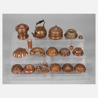 Großes Konvolut Kupfergeschirr111