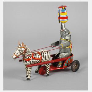 NBN Zebrakutsche mit Elefant