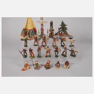 Hausser Konvolut Masseindianer mit Zubehör