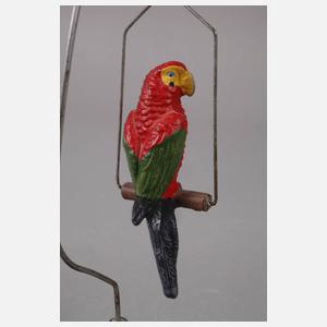 Hausser Massepapagei mit Drahtständer
