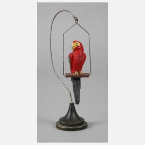Hausser Massepapagei mit Drahtständer