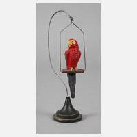 Hausser Massepapagei mit Drahtständer111