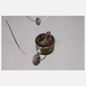 Deckenspinne mit Rüböllampen