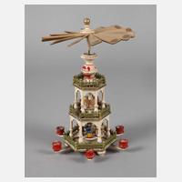 Kleine Weihnachtspyramide mit Besatz111