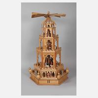 Große Weihnachtspyramide mit Besatz111