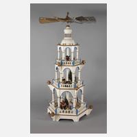 Große Weihnachtspyramide mit Besatz111