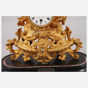 Kaminuhr mit Glassturz