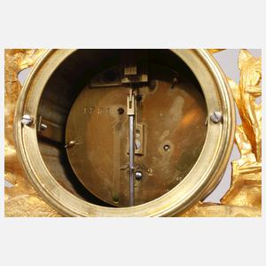 Kaminuhr mit Glassturz