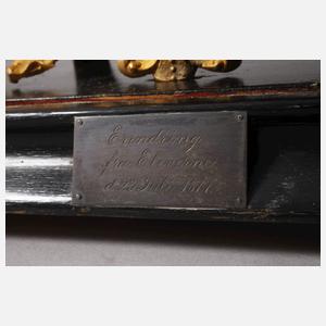 Kaminuhr mit Glassturz