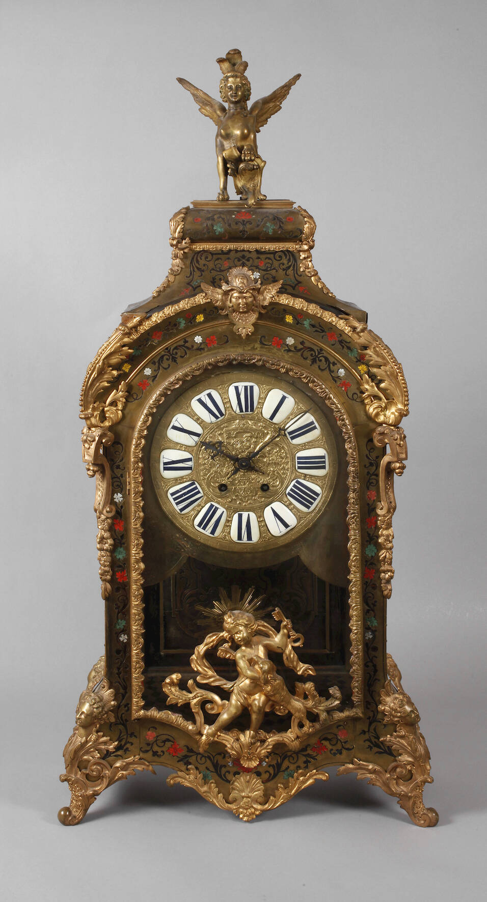 Imposante Boullé-Konsoluhr