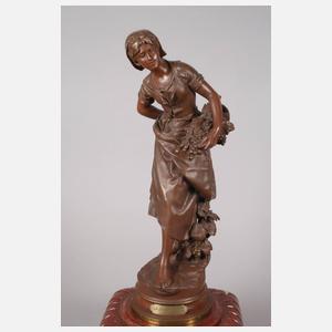 Bronzependule "La Grapilleuse"