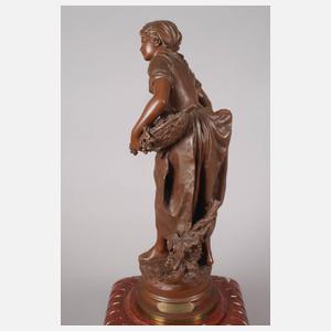 Bronzependule "La Grapilleuse"