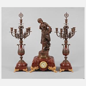 Bronzependule "La Grapilleuse"