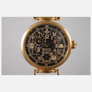 Armbanduhr Monopol mit Freimaurerzeichen