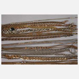 Konvolut Uhrenketten