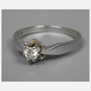 Solitärring mit einem Brillanten