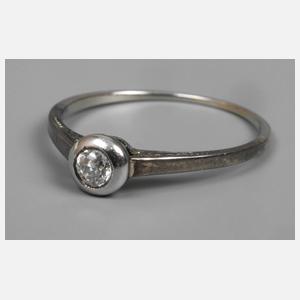 Damenring mit Diamant