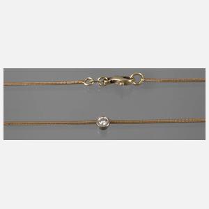 Kette mit Brillantanhänger