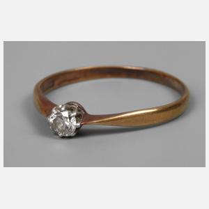 Solitärring mit Brillant