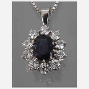 Anhänger mit Saphir