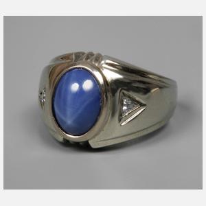 Damenring mit Sternsaphir